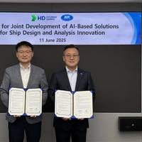 KR and HD Hyundai Samho sign MOU to jointly develop AI-based solutions for innovation in ship design and analysis. Image courtesy KR