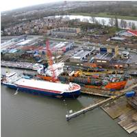 Kran 93 on the Hoebée slipway (Photo courtesy of Hoebée B.V.)