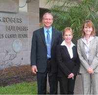 (L to R) Marine Exhaust Systems VP Darrin Woods, president Angela Woods, VP Sheila Prieschl and inventor and chairman Woodrow Woods (Photo courtesy Martin Flory Group)