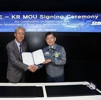 Lee Hyungchul, KR Chairman and CEO (left) and Park DuSeon, DSME President & CEO (right) at the MOU signing ceremony (Photo: KR)