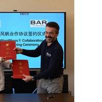 (Left) Huafeng Zhan, Executive President of CMET and (Right) John Cooper, CEO of BAR Technologies, CMET &amp; BAR Technologies WindWings® 20-24m Collaboration Agreement Signing Image courtesy CMET/BAR Technologies