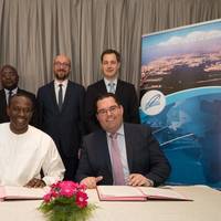 Left to right: Aboucacar Sedikh Beye, CEO of the port of Dakar – Kristof Waterschoot, managing director of PAI/APEC (subsidiaries of the port of Antwerp). Photo: Port of Antwerp