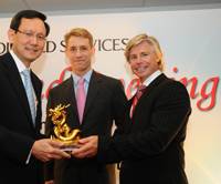 (Left to Right) Mr. Raymond Lim Siang Keat, Member of the Singaporean Parliament for East Coast GRC, Rupert Bray, chief operating officer for Swire Oilfield Services and Troy Brice, Asia Pacific general manager at Swire Oilfield Services.