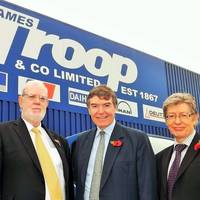 Left to right: Robert Pollock, Bob Troop, Defence Minister Philip Dunne, Derek Bate (Photo: James Troop)