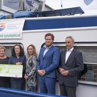 left to right Roel de Graaf (Managing Director NMT), Hans Voorneveld (Chairman NMT), Brigit Gijsbers (Ministry of Infrastructure and the Environment), Salima Belhaj (Member of the Dutch Parliament party D66), Margot Ribberi