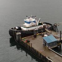 Leisa Florence upon arrival to NBBB’s outfitting Pier in Langley, Wash. The vessel will undergo final outfitting, dock and sea trials before delivery in December 2020. (Photo: Nichols Brothers Boat Builders)