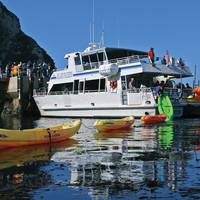 Like her two sister ships, Island Packers new boat will haul passengers, campers, and kayaks to the Channel Islands National Park, but the new vessel will be even more versatile with configurable seating, cargo carrying capacity, and an extendable  knuckle crane.