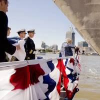 Littoral Combat Ship CORONADO christened on January 14, 2012 during a ceremony at Austal USA in Mobile, Alabama.