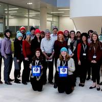 Lloyd’s Register, sponsors of Sailors’ Society’s Woolly Hat Week, will be donning their woolly hats and holding a #HatHero collection to raise funds for seafarers and their families. (Photo: Sailor's Society)