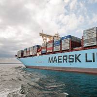 Maersk said on Tuesday it had maintained all its scheduled trans-Pacific sailings to date, albeit downsising some vessels, despite the uncertainty caused by U.S. import tariffs and the trade war between the United States and China. Credit: Adobe Stock/Fotokon