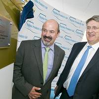 Malcolm Webb (right), Oil & Gas UK chief executive, officially opens Magma Products’ new Aberdeen office, with the company’s managing director, Paul Rushton.