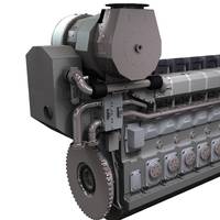MAN 9L32/44CR engine: Image credit MAN Diesel & Turbo