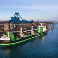 MS Viikki: the world’s first LNG-fueled bulk carrier (Photo: Yaskawa Environmental Energy / The Switch)