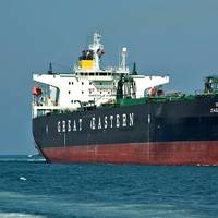 M/T Jag Lavanya, a 105,000 DWT crude-oil carrier owned by the Great Eastern Shipping Company