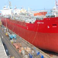 MT. Kirsten accommodated for her repairs in Colombo's 125,000 DWT drydock capacity drydock.