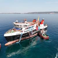 MV Lochmor launched at Cemre Marin Endustri Shipyard in Yalova, Turkey. Image courtesy Caledonian Maritime Assets Limited
