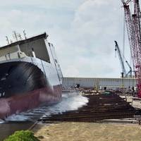 MV Marjorie C launched from VT Halter Marine in Pascagoula.