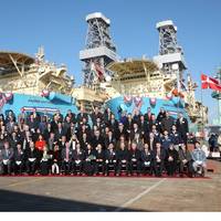 Naming ceremony: Photo credit Maersk Drillijng