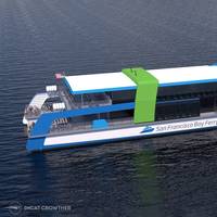 ncat Crowther and Nichols Brothers Boat Builders have been selected to design and deliver two new electric ferries for San Francisco Bay Ferry. Credit: Incat Crowther