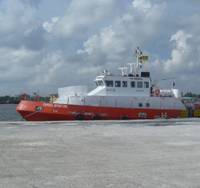 new build 36m vessel, Express Opportune, fast support intervention vessel capable of 25 knots and specifically prepared for the Anti-Piracy role.