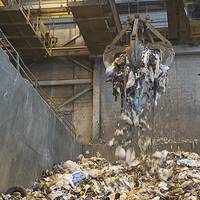 Newport News Shipbuilding provides 70 percent of all the trash converted to energy at the Hampton/NASA steam plant. Photo courtesy of NASA Langley Research Center