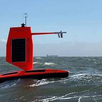 NOAA and Saildrone Inc. are piloting five specially designed saildrones in the Atlantic Ocean to gather data around the clock to help understand the physical processes of hurricanes. Photo courtesy Saildrone