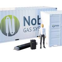 Noble Gas Systems Conformable Compressed Gas Storage System can take nearly any shape and size which accommodates use in the transportation, aviation, marine and bulk storage industries. (c) NGS