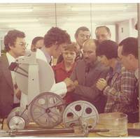 Geoff Binks gives technical demonstrations in his earlier years with Belzona (Photo: Belzona Polymerics Ltd.)