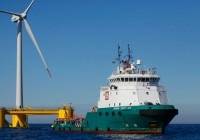 ...off the coast of Portugal at Aguçadoura, BOURBON has installed a semi-submersible wind turbine with a WindFloat foundation.