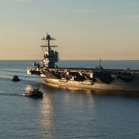 Official U.S. Navy file photo of PCU Gerald R. Ford, April 14, 2017. Photo: United States Navy
