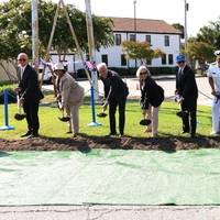 Officials break ground on renovations to the NOAA pier facility in North Charleston, S.S., on July 30, 2024. (Image: NOAA)