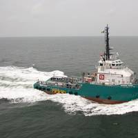 Offshore tug supply vessel Bourbon Rhose sank in the Atlantic Ocean, some 60 nautical miles from the eye of the category 4 hurricane Lorenzo, on Thursday. (File photo: Bourbon)