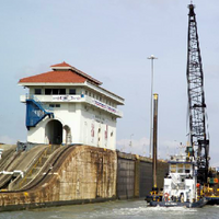 Panama Canal Lock: Photo credit ACP