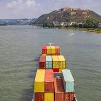 Panorama of a cargo ship on the river Rhine near Koblenz, Germany
©venemama/AdobeStock