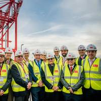 Peel Ports' Chief Operating Officer Gary Hodgson (seventh from left) with the Panamanian delegation (Photo: Peel Ports)