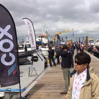 Perhaps the busiest part of the Seawork event involved the impressive display of workboats - all available to board and trial - alongside this waterfront venue. Image: Joseph Keefe