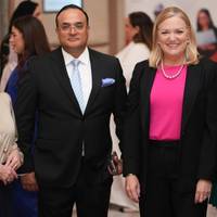 Photo (L to R): Lisa Mastellari Vega, Ambassador of Panama to the UAE; Dheeraj Sharma, ABS Vice President, Marine and Offshore Regional Business Development; Jessica Mahaffey, ABS Senior Vice President and Chief Marketing Officer; and Hanan Amoudi, Bahri Vendor and Logistics Senior Manager. © ABS