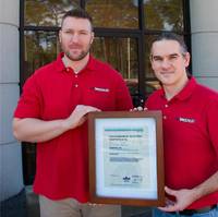 Pictured: Dan Pratt, Project Manager and Kyle Klicker, Quality Assurance Manager (Both co-managed the effort to get certified.) (Photo: Tandemloc)