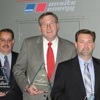 Pictured from Atlantic DDA are left to right: Peter Cataford, Vice President, Branch Operations; John Farmer, President; and Charlie Attisani, Vice President, Engineering. (Photo courtesy Atlantic Detroit Diesel-Allison)