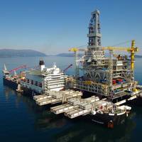 Pioneering Spirit transports the drilling platform topsides for Equinor’s Johan Sverdrup development (Photo: Allseas)