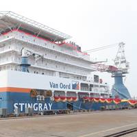 Pipe-layer 'Stingray': Photo courtesy of Van Oord