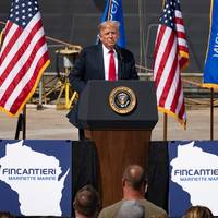President Trump delivers remarks at the Fincantieri Marinette Marine shipyard in Wisconsin (Photo: Fincantieri Marinette Marine)