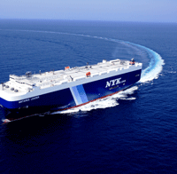 Pure car and truck carrier delivered by MHI to NYK Line