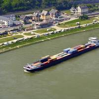 Rain over the Easter weekend in Germany has raised Rhine river water levels, with vessels able to carry more cargo. Credit: Adobe Stock/Pecold