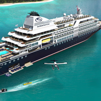 SeaDream's 'Innovation' expedition cruise ship (Photo: Kongsberg) 