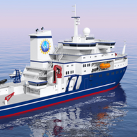 Rendering of an Antarctic Research Vessel. (Image: NSF, illustrated by Gibbs & Cox, a Leidos Company)