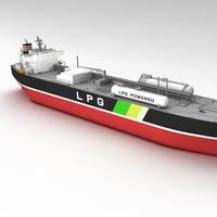 Rendering of an LPG dual-fueled very large gas carrier (VLGC) ordered by NYK. (Image: NYK)