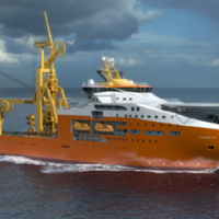 Rendering of subsea construction vessel courtesy of Solstad 