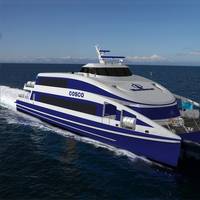 Rendering of the Coastal Cruiser 322 aluminum fast ferry for Cosco Xiamen (Image: CoCo Yachts)