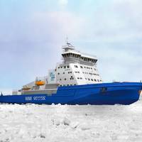 Rendering of the icebreaker courtesy of Wärtsilä